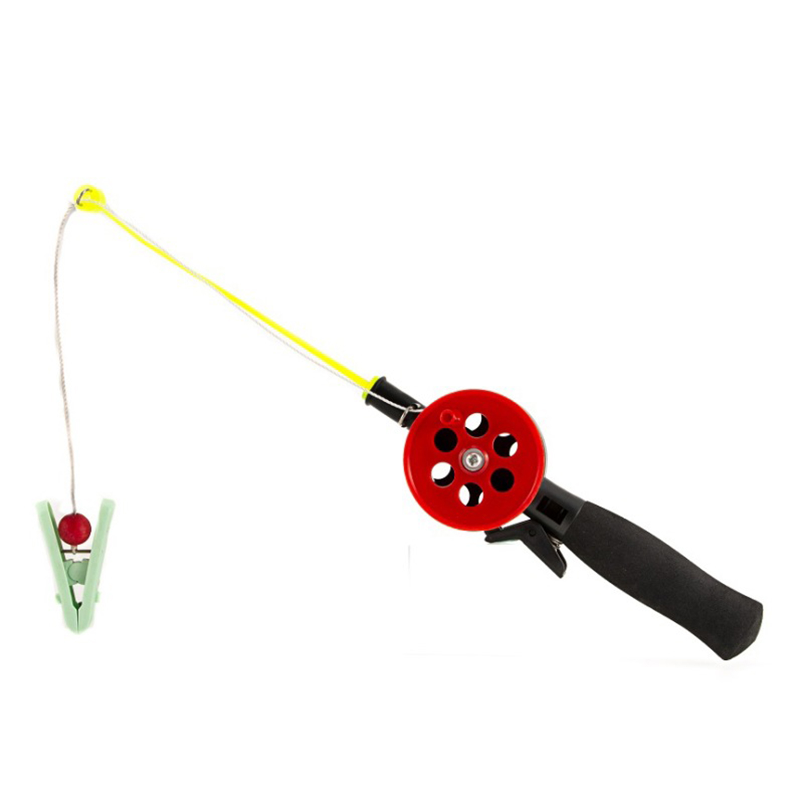 Cheers.US Portable Telescopic Fishing Rod Ultra Light Plastic Lobster Rod Mini Hairline Bait Clip Portable Crab Rod Fishing Rod for Boys Girls Youth